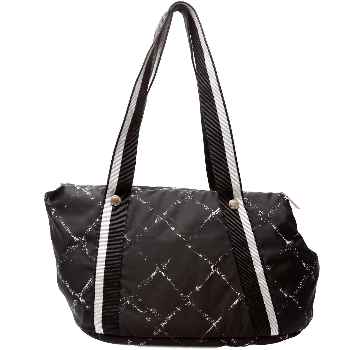 Chanel Travel Ligne Nylon Pet Carrier 5M Black Bag