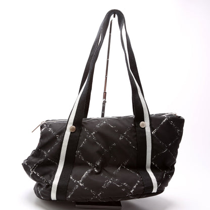Chanel Travel Ligne Nylon Pet Carrier 5M Black Bag