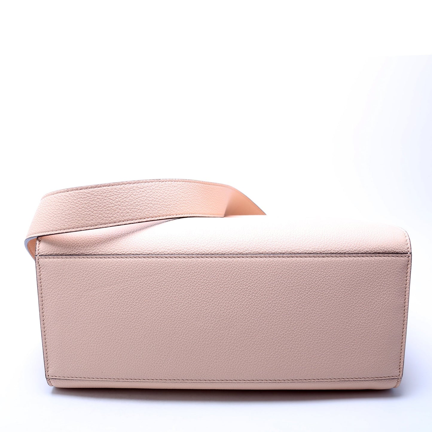 Fendi Sunshine Shopper Medium Vitello Chevron Leather Nude Bag