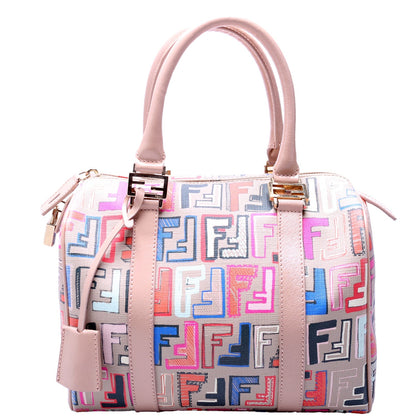 Fendi 8BL068 Zucca Boston Tan/Multicolor Bag