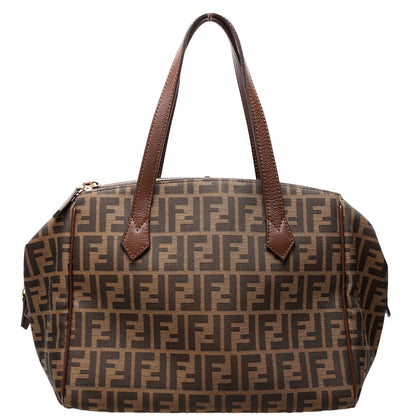 Fendi 8BL118 Zucca Double Zip Tote Bag