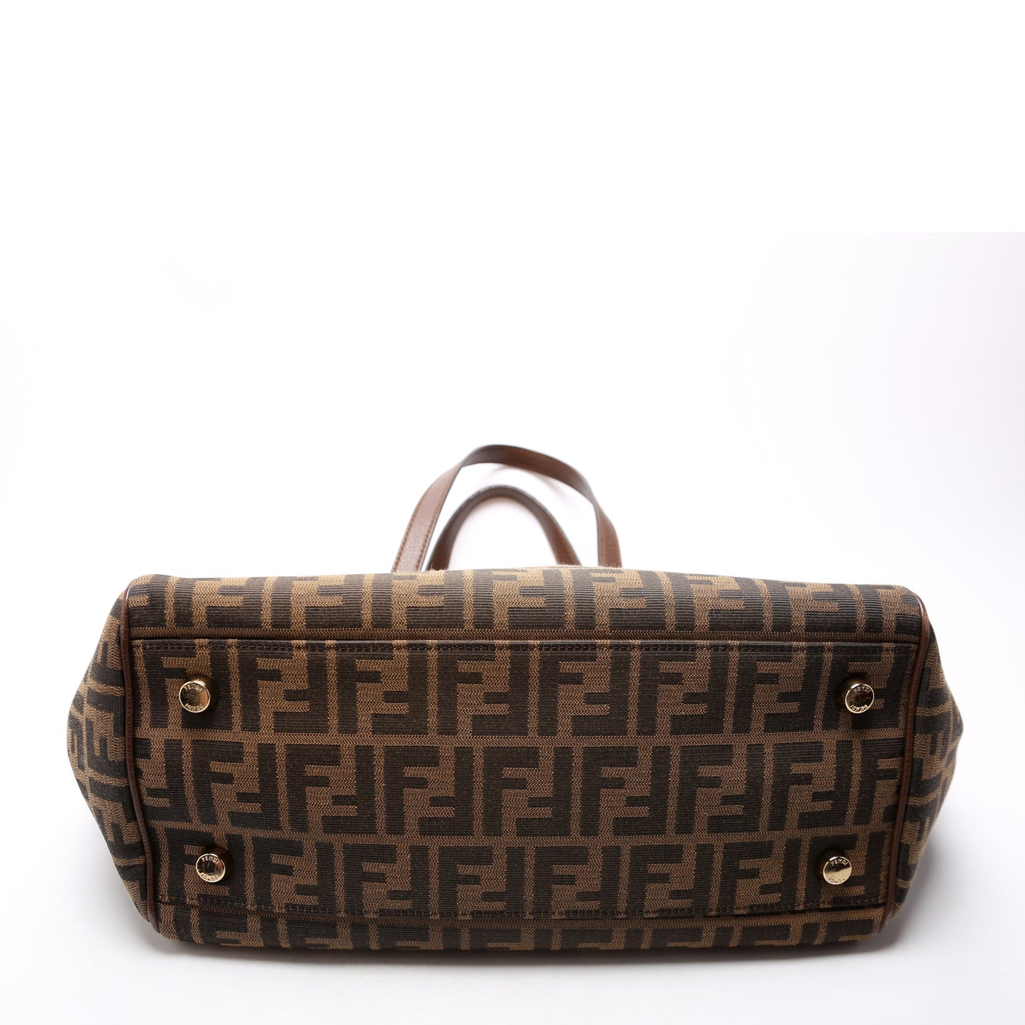 Fendi 8BL118 Zucca Double Zip Tote Bag