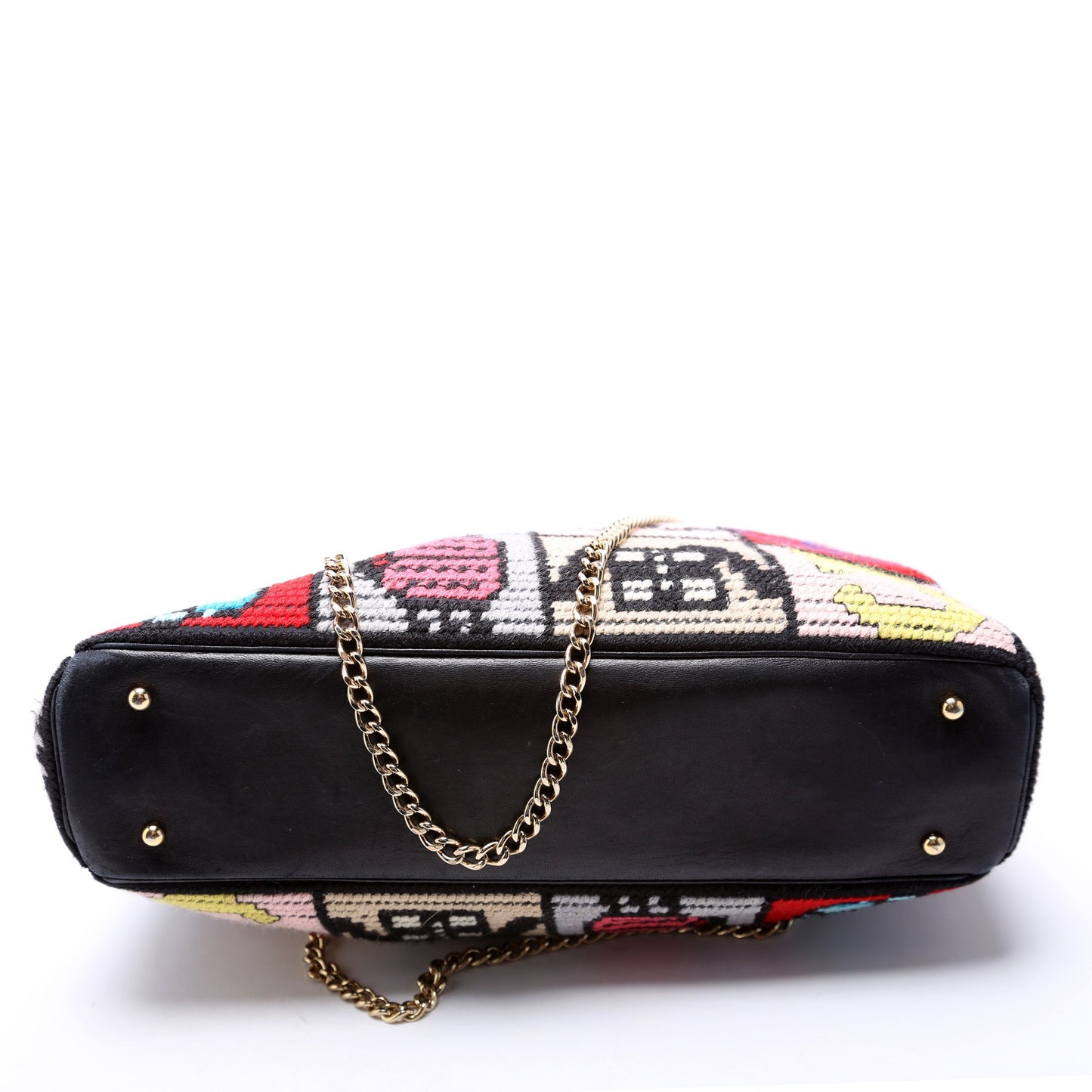 Chanel Precious Symbols Needlepoint Charms Tote 8M Bag