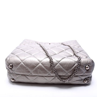 Chanel Reissue Tall Tote Quilted Aged Calfskin 14M Silver Bag