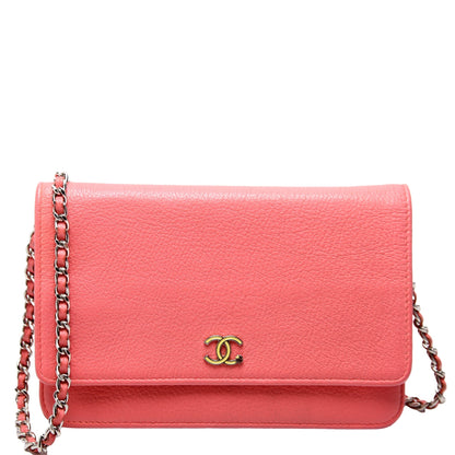 Chanel WOC CC Lucky Clover Charm Pink Bag