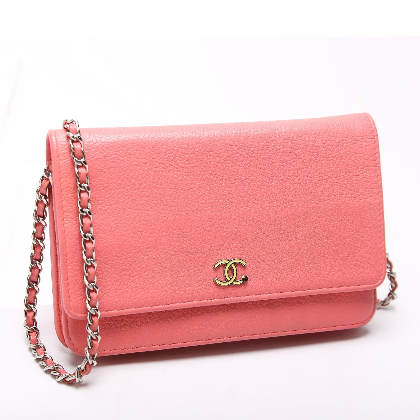 Chanel WOC CC Lucky Clover Charm Pink Bag
