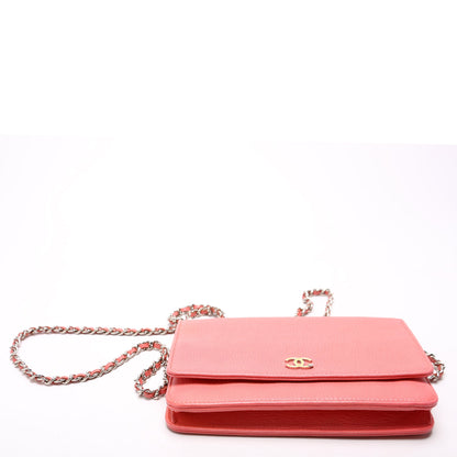 Chanel WOC CC Lucky Clover Charm Pink Bag