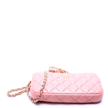 Chanel WOC CC Double Zip Pink Bag