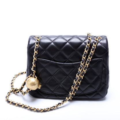 Chanel Mini Square Pearl Crush Flap RFID Black Bag