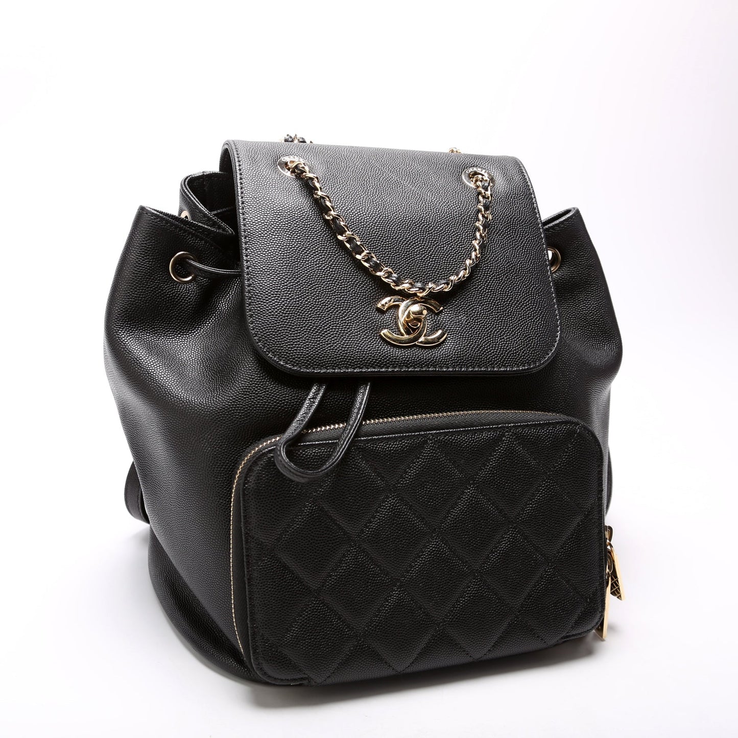 Chanel Business Affinity Backpack Caviar 24M Black Bag