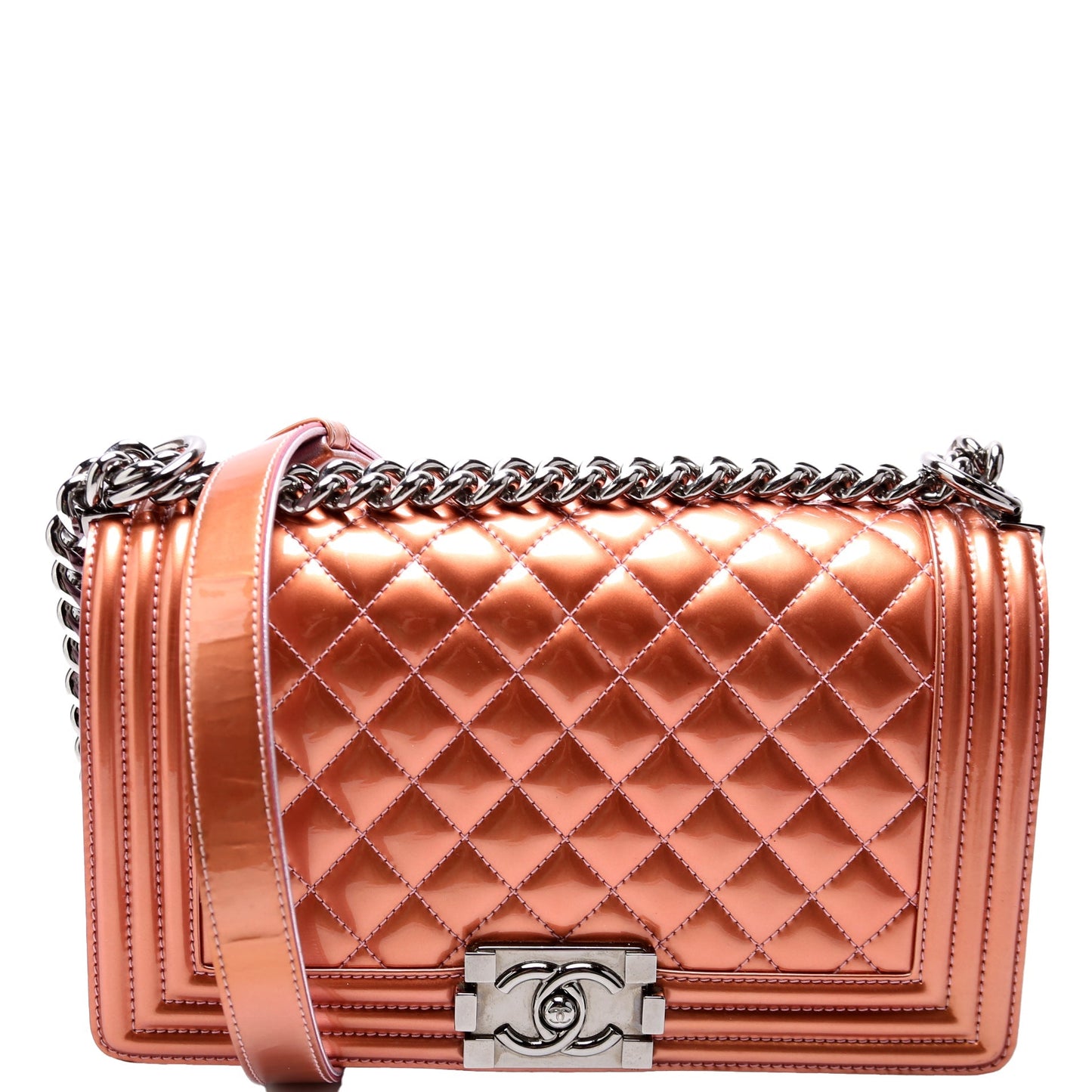 Chanel Boy Flap Medium Old 19M Rose Gold Bag