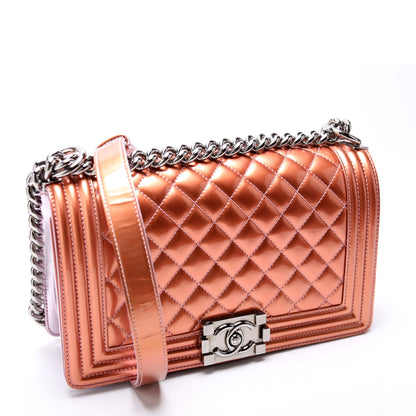Chanel Boy Flap Medium Old 19M Rose Gold Bag