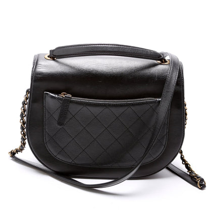 Chanel Coco Curve Messenger Small Goatskin/Calfskin 24M Black Bag