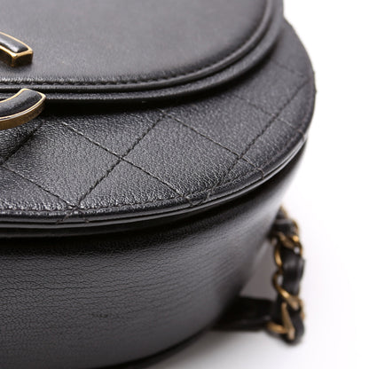 Chanel Coco Curve Messenger Small Goatskin/Calfskin 24M Black Bag