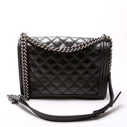 Chanel Boy Flap Large Double Stitch Lambskin 16-20m Bag
