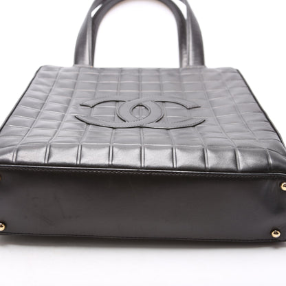 Chanel Chocolate Bar Vertical Tote Lambskin 6M Black Bag