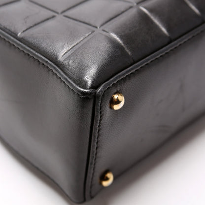 Chanel Chocolate Bar Vertical Tote Lambskin 6M Black Bag