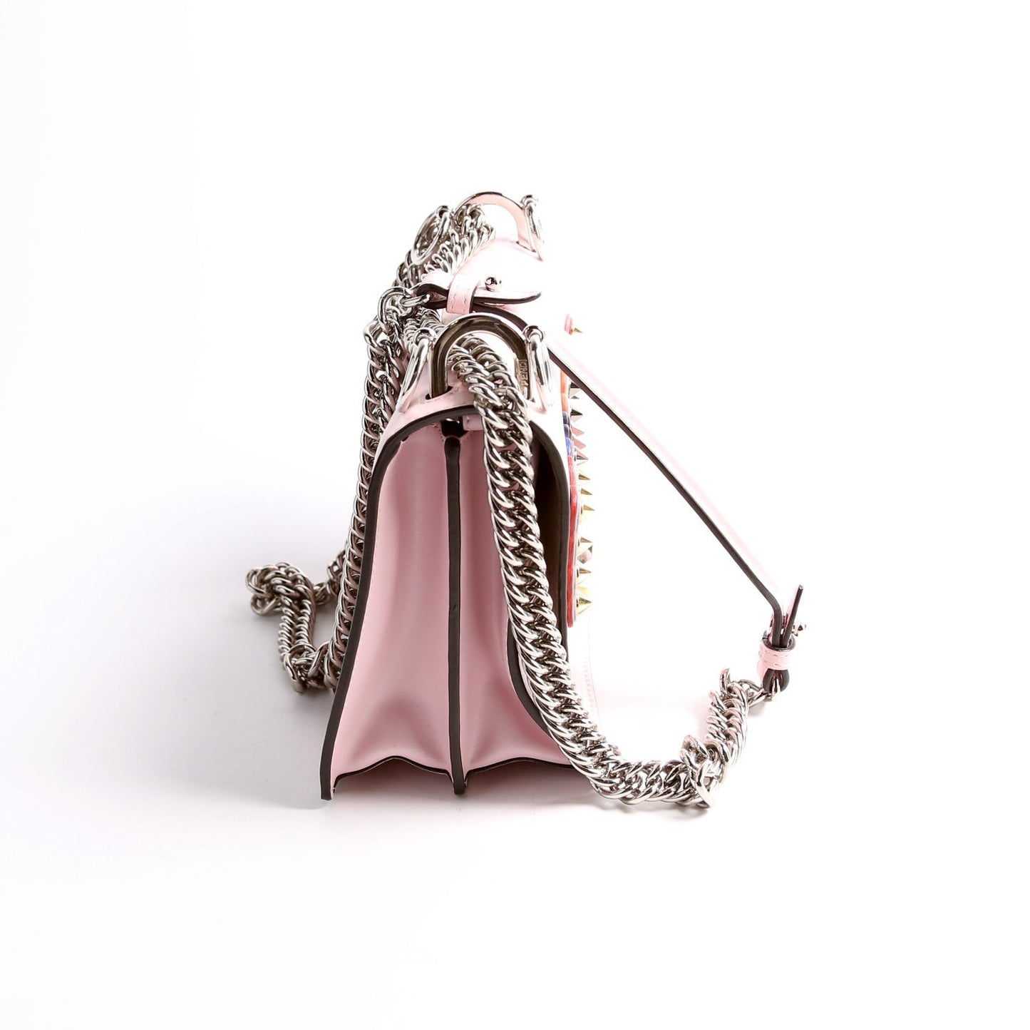 Fendi Kan I Fun Fair Leather Small Pink Bag