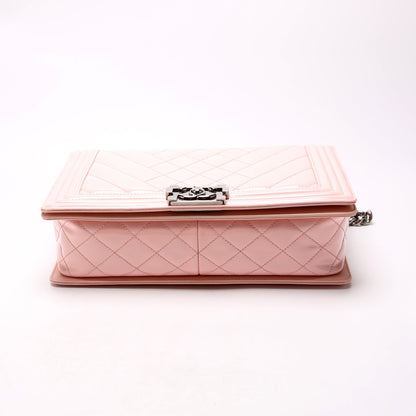 Chanel Boy Flap Medium Old Pink Patent Bag