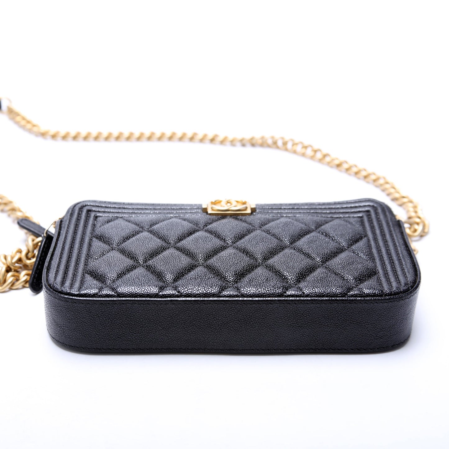 Chanel WOC Boy Double Zip Black Bag