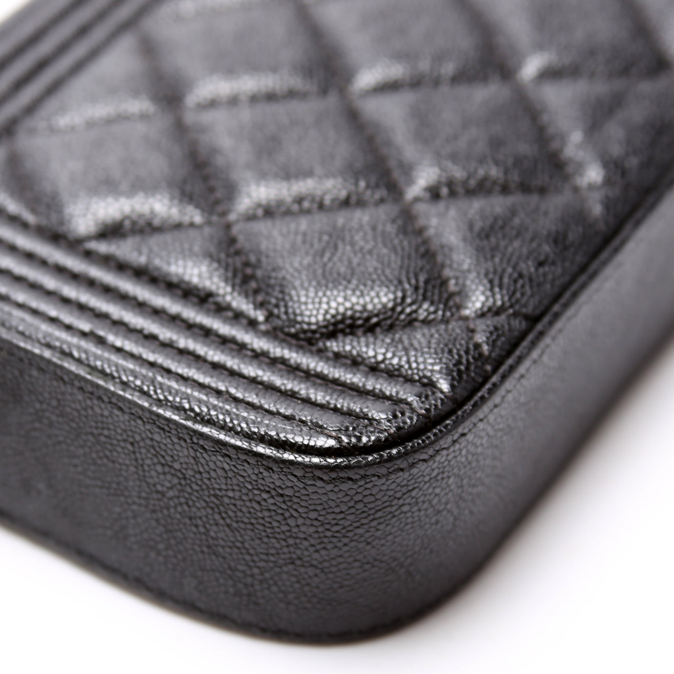 Chanel WOC Boy Double Zip Black Bag