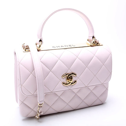 Chanel Trendy Top Handle Small Lambskin 30M Purple Bag