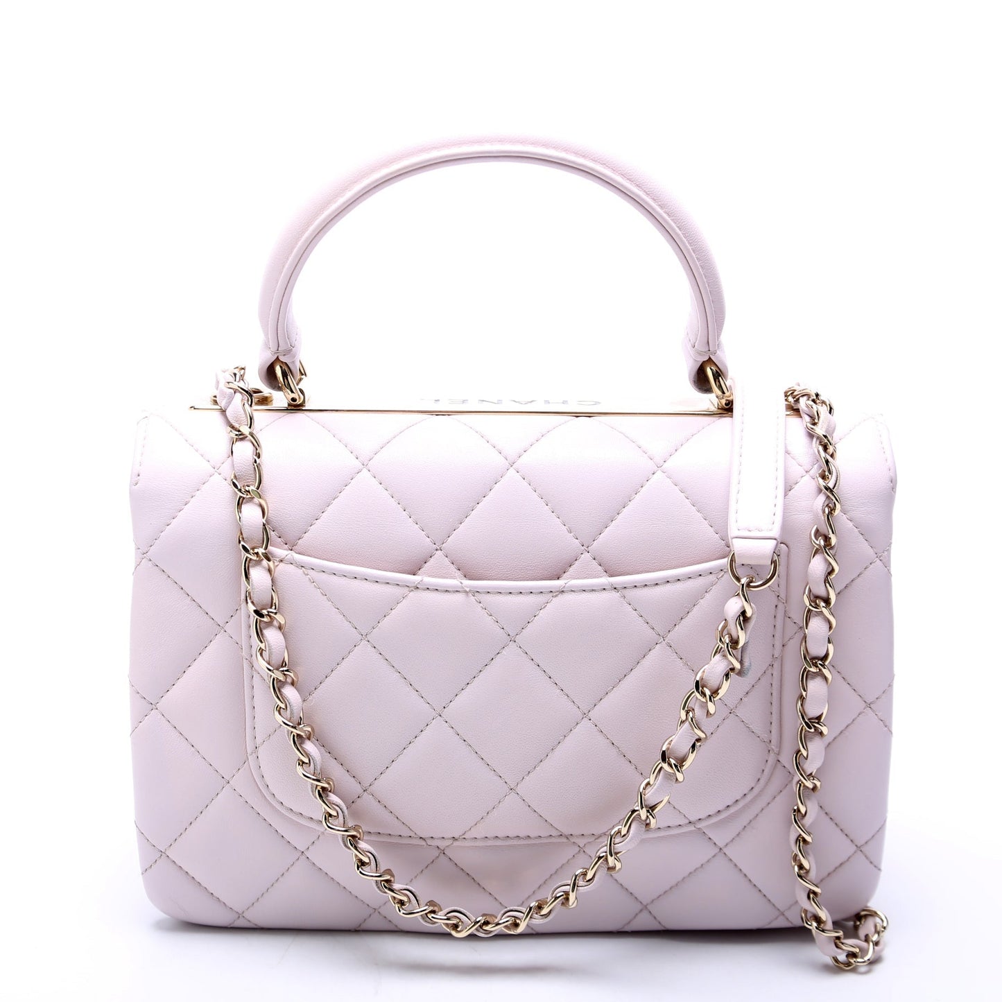 Chanel Trendy Top Handle Small Lambskin 30M Purple Bag