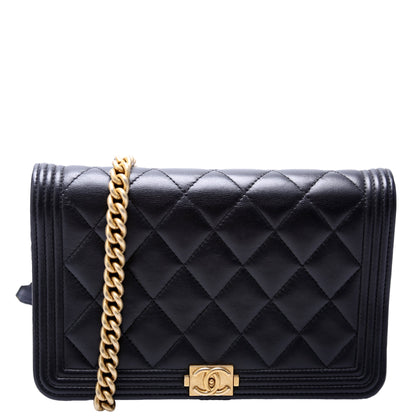 Chanel WOC Boy Lambskin 31M Black Bag