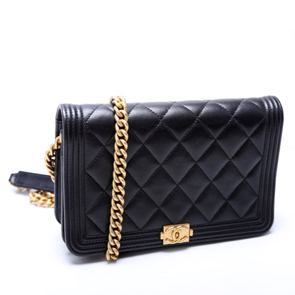 Chanel WOC Boy Lambskin 31M Black Bag