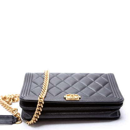 Chanel WOC Boy Lambskin 31M Black Bag