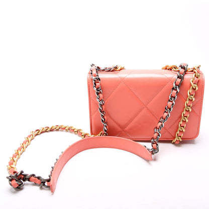 Chanel 19 WOC Quilted 30M Coral Bag