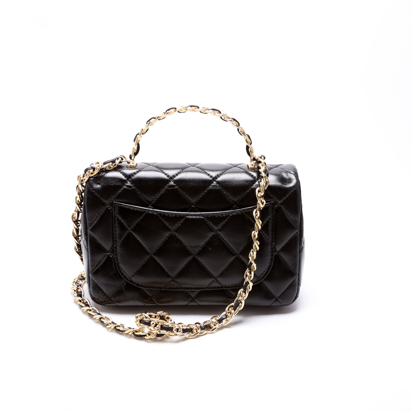 Chanel Rectangular Mini Top Handle RFID Black Bag