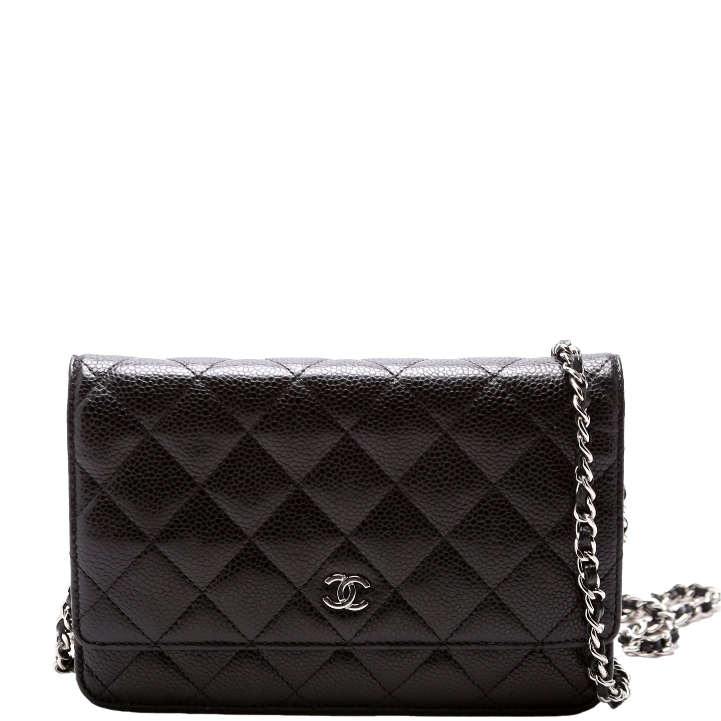 Chanel WOC Classic Quilted Caviar Black Bag
