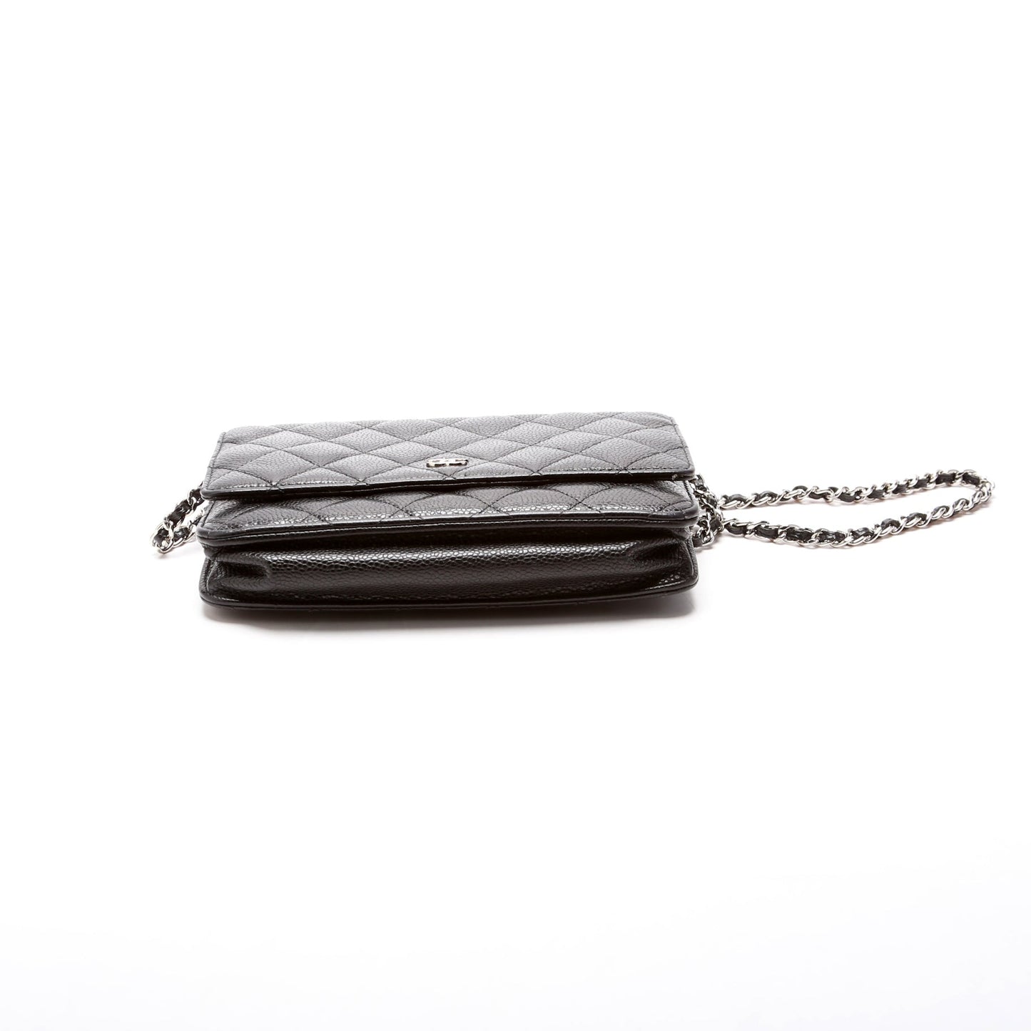 Chanel WOC Classic Quilted Caviar Black Bag