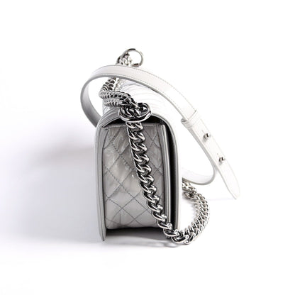 Chanel Boy Flap Medium Old Other Grey Bag