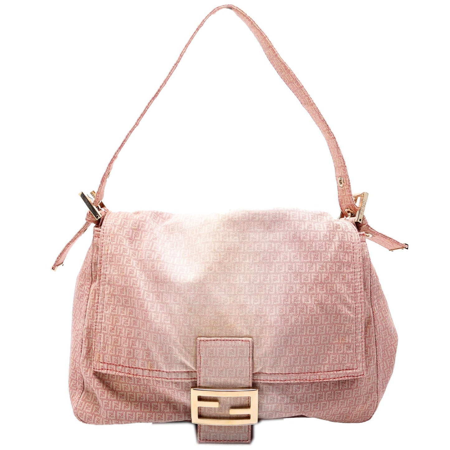 Fendi 8BR001 Mama Forever Zucchino Fabric Pink Bag