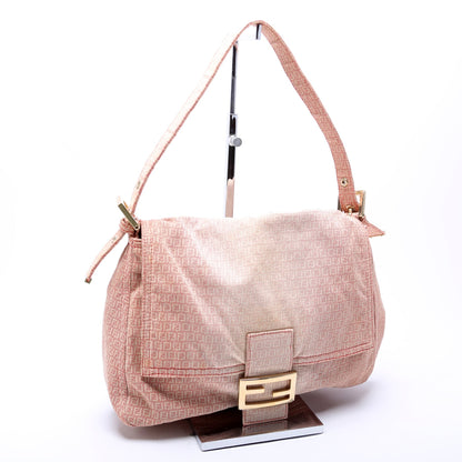 Fendi 8BR001 Mama Forever Zucchino Fabric Pink Bag