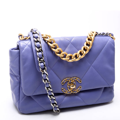 Chanel Quilted Goatskin 19 Medium Flap 30M Bag