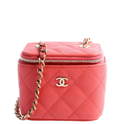 Chanel Vanity Mini With Chain Caviar RFID Bag
