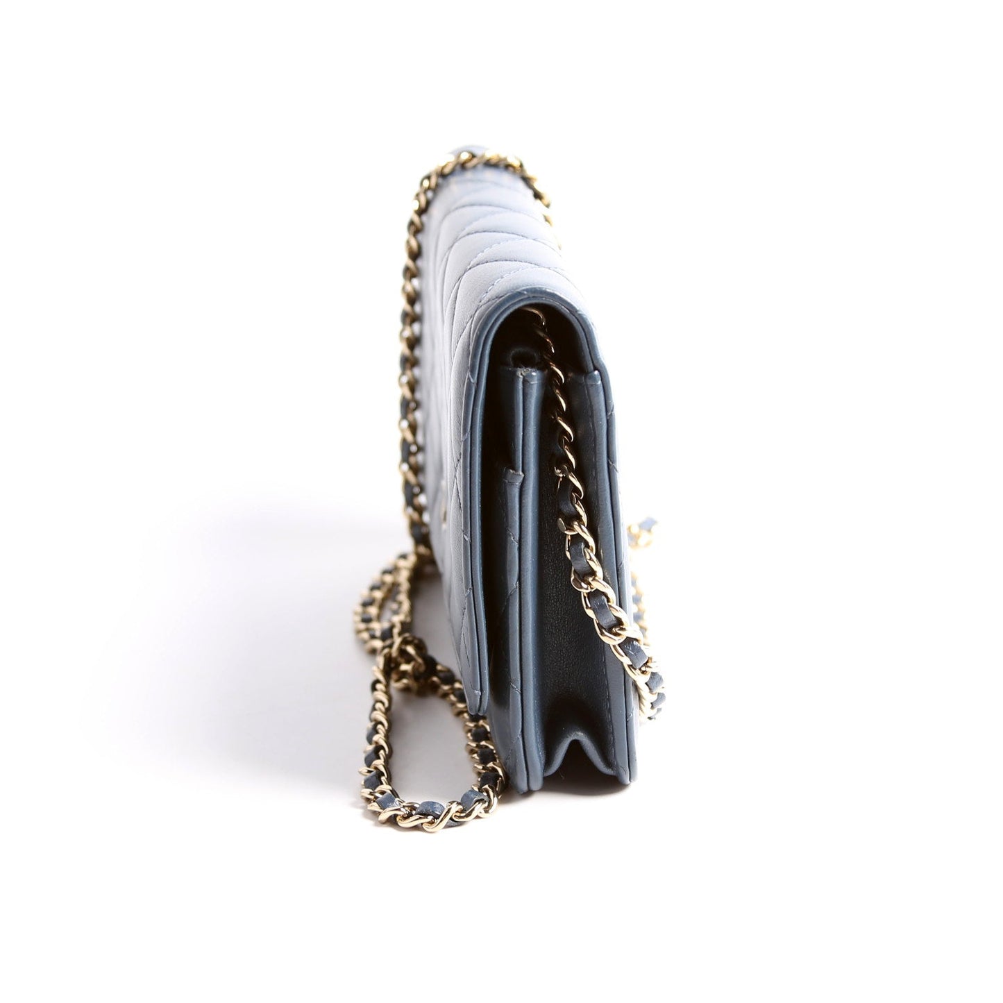 Chanel WOC Classic Quilted Lambskin Navy Bag