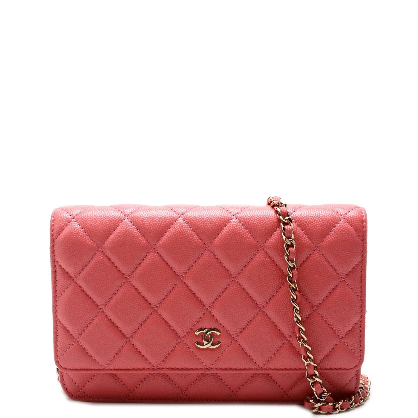 Chanel WOC Classic Quilted Caviar Pink Bag