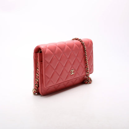 Chanel WOC Classic Quilted Caviar Pink Bag