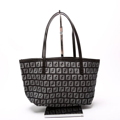 Fendi 8BH056 FF Zucchino Canvas Mini Tote Bag