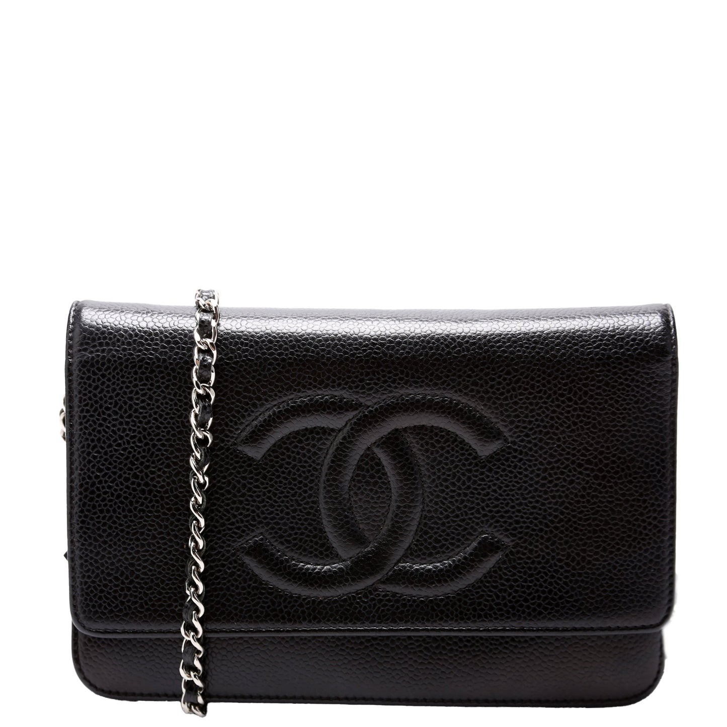 Chanel WOC Timeless CC Caviar Black Bag