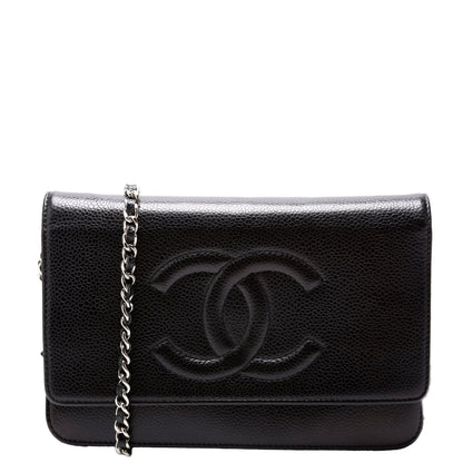 Chanel WOC Timeless CC Caviar Black Bag