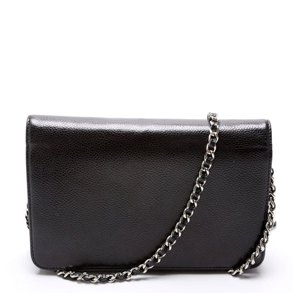 Chanel WOC Timeless CC Caviar Black Bag
