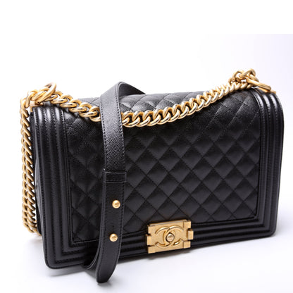 Chanel Boy Flap Medium New Caviar 25M Bag