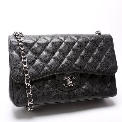 Chanel Classic Flap Jumbo Caviar Bag