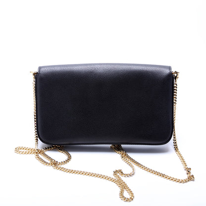 Fendi 8BS032A Wallet on Chain with Pouches Black Bag