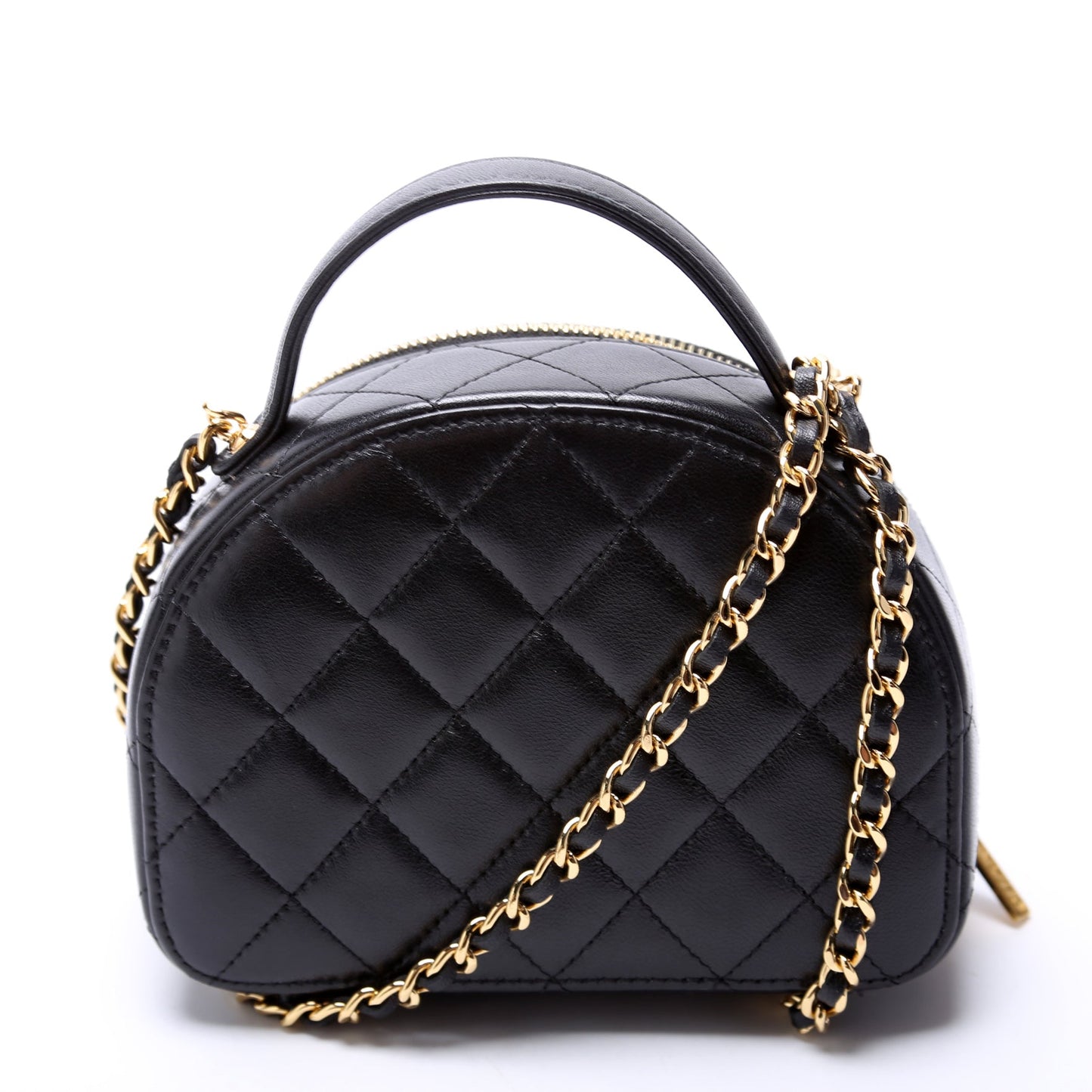 Chanel Chic Riviera Small Top Handle Vanity Lambskin RFID Black Bag